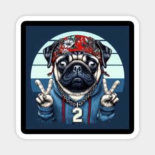 Pug Life: Urban Swagger Pug Boss Magnet