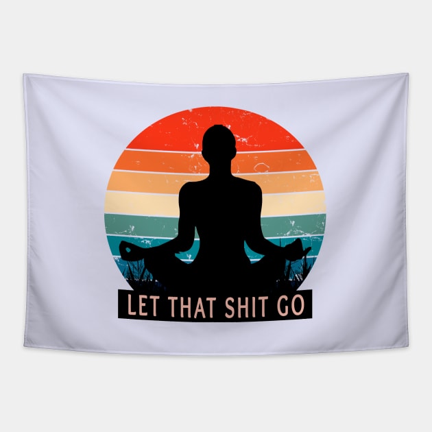Funny Yoga Quotes Tapestry by ShopBuzz