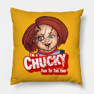 Chucky Fan to the End - Stitches Pillow