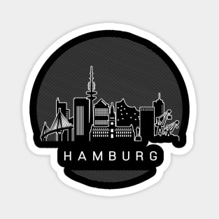 Hamburg Germany Skyline Magnet