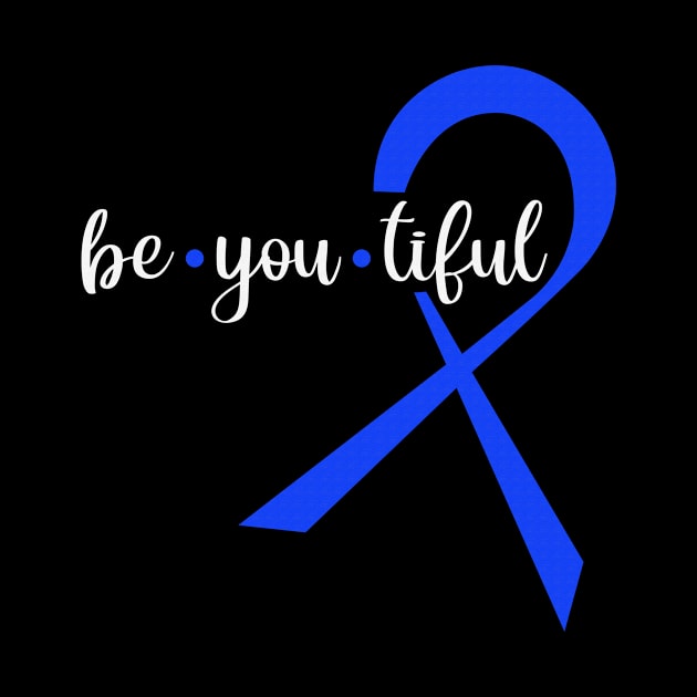 Be You Tiful Chronic Fatigue Syndrome Awareness Blue Ribbon Warrior Support Survivor by celsaclaudio506