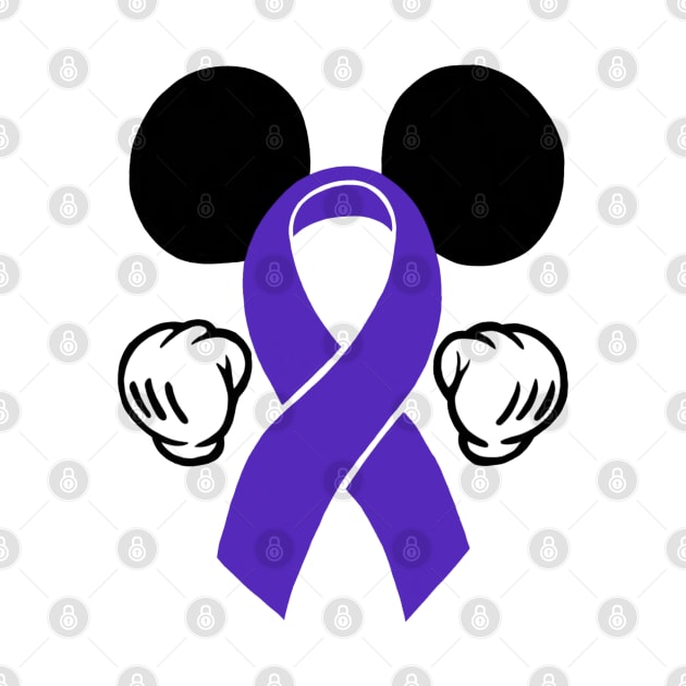 Mouse Ears Awareness ribbon (Purple) by CaitlynConnor