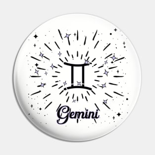 Gemini custom design Pin