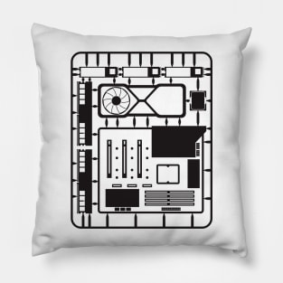 PC Builder Runner -Black- Pillow