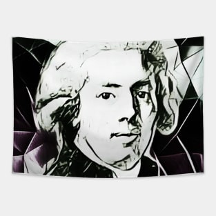 Fausto Elhuyar Black and White Portrait | Fausto Elhuyar Artwork 3 Tapestry