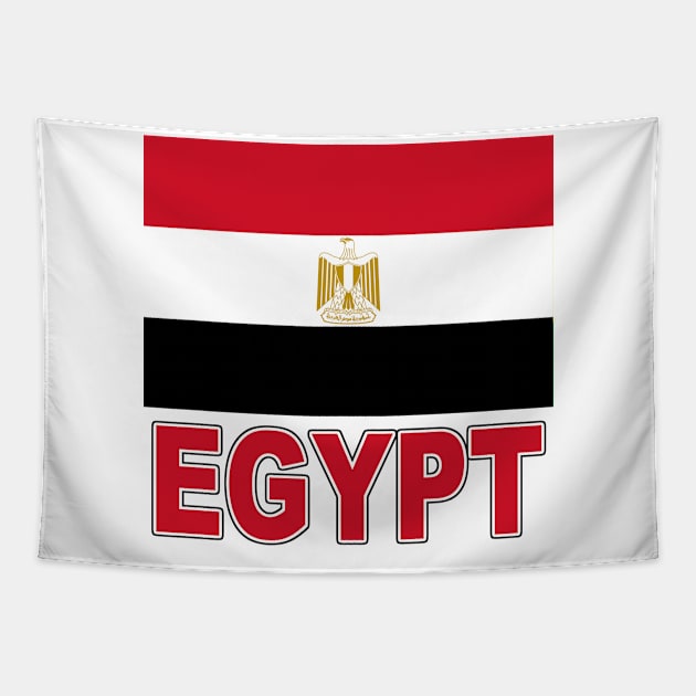 The Pride of Egypt - Egyptian Flag Design Tapestry by Naves