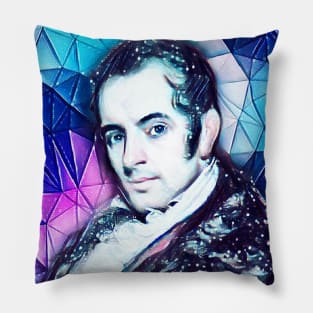 Washington Irving Snowy Portrait | Washington Irving Artwork 5 Pillow