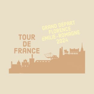 Tour de France Grand Depart Florence Emilie-Romagne 2024 T-Shirt