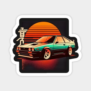 80s Retro Car Magnet