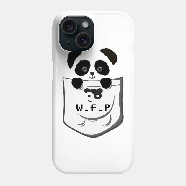 panda pocket Phone Case by World Famous Pandas