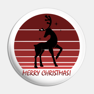 Christmas reindeer Pin