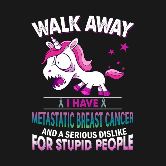 funny metastatic breast cancer grumpy unicorn by TeesCircle