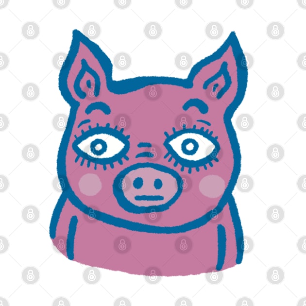 Laugh Out Loud with This Funny Pig Design! by Douwannart