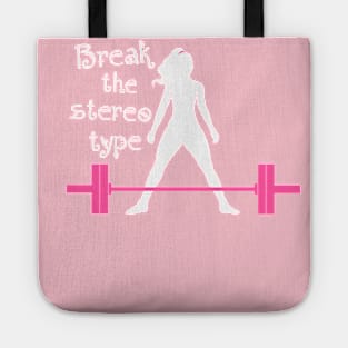 fitness girl, gym girl, fitness, weightlifting girl Tote