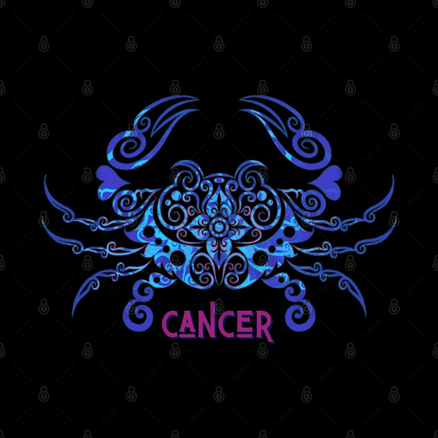 Vibrant Zodiac Cancer by Mazzlo Shop