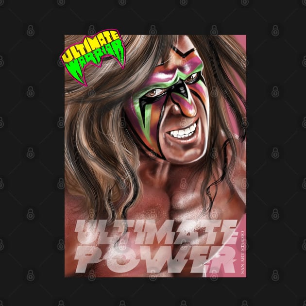 Ultimate Warrior essential t shirt art by SAN ART STUDIO 