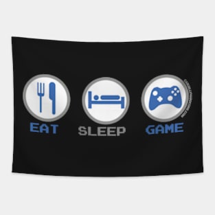 Eat Sleep Game - gamer geek nerd video games controller Tapestry