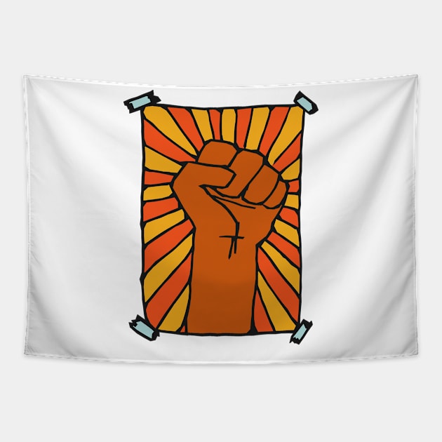 Radical Fist Tapestry by GOATSgear