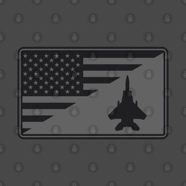 F-15 Eagle US Flag Patch (subdued) by TCP