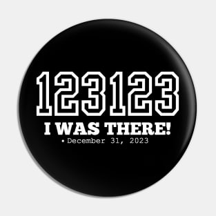 123123 New Year's Eve 2023 Pin