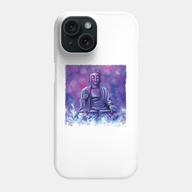 Serenity- Spiritual Buddha - acrylic painting - Meditate your spiritual journey Phone Case by Cimbart