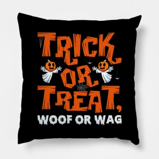 Beware the Dogoween Witch Pup! Pillow