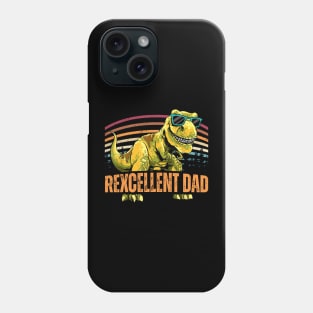 Rexcellent Dad Retro Dinosaur T-Rex Gift For Dad father day Phone Case