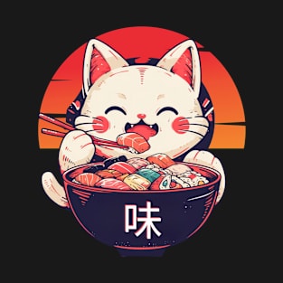 Sushi Cat - Feline Foodie T-Shirt