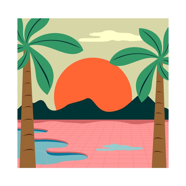 Pink Island by Deadframe