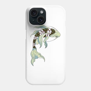 The great Japanese Koi Fish 2 - Yabisan - vector art Phone Case