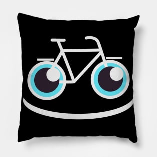 Funny Bike Smile Bicycle Cyclist Pillow