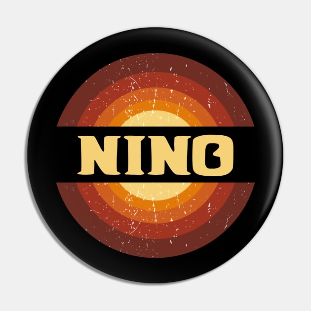 Vintage Proud Name Nino Anime Gift Circles Pin by Amir Dorsman Tribal