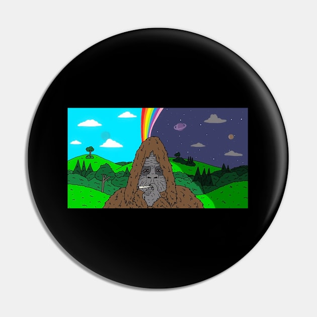 Sassy The Sasquatch with View Pin by Geometc Style