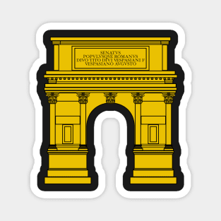 Arch of Titus (gold) Magnet