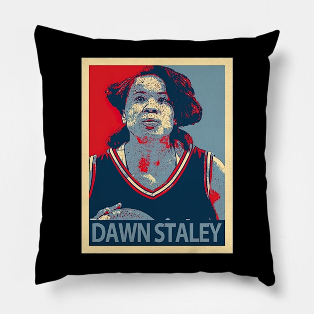 Dawn Staley Vintage Pillow by ThomaneJohnson