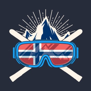 Norway Ski Skiing Norwegian Norge T-Shirt