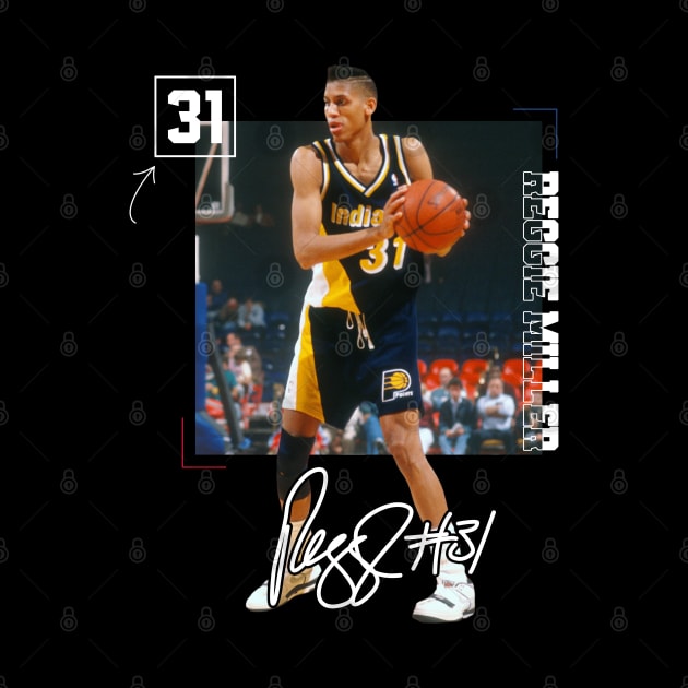 Reggie Miller Choke Sign Basketball Legend Signature Vintage Retro 80s 90s Bootleg Rap Style by CarDE