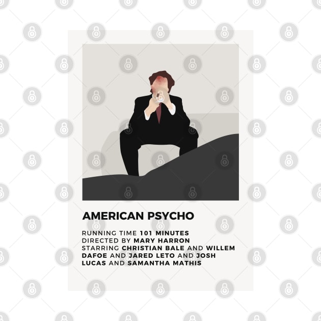 American Psycho Minimalist Poster by honeydesigns