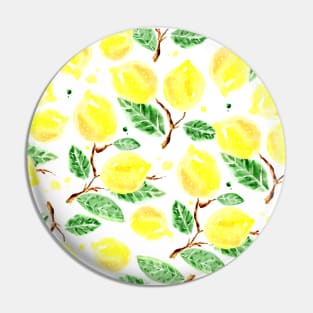 Watecolor pattern with juicy lemons Edit Pin