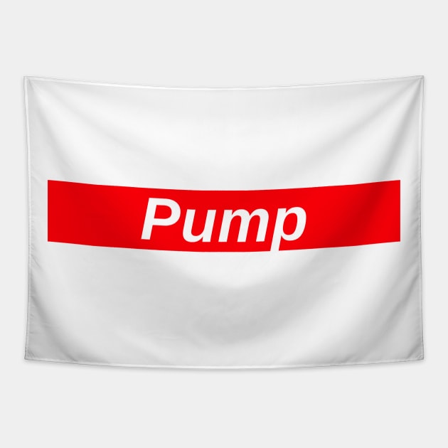 Pump // Red Box Logo Tapestry by FlexxxApparel