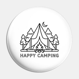 Happy Camping Pin