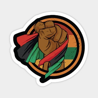 Black History Fight for Equal Rights Juneteenth Flag Magnet