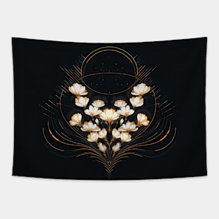 Galaxy Flowers Tapestry