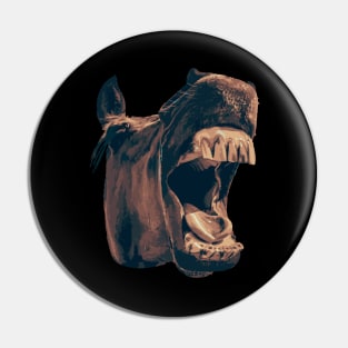 Funny Yawning Horse Pin