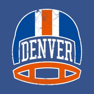 Denver Retro Helmet - Blue T-Shirt