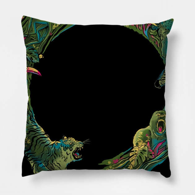 Enso The Green Beauty Pillow by ppmid