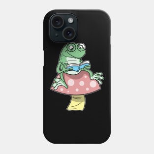 Cottagecore Aesthetic Book Frog Fairycore Phone Case