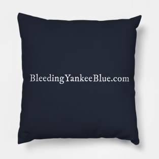 Bleeding Yankee Blue Classic Font Design Pillow