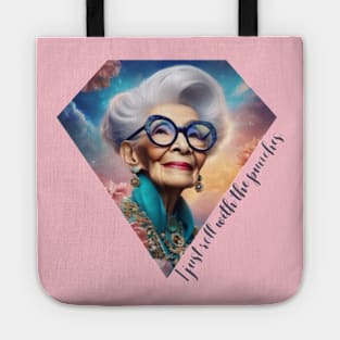 Iris Apfel fashionista Tote