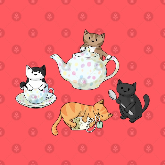 Tea cats by Doodlecats 